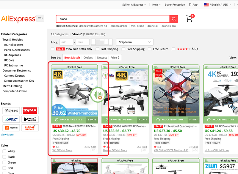 dropified chrome extension