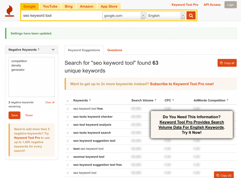 seo keyword tool