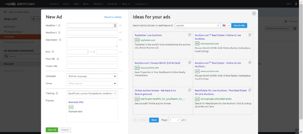 semrush keyword magic tool